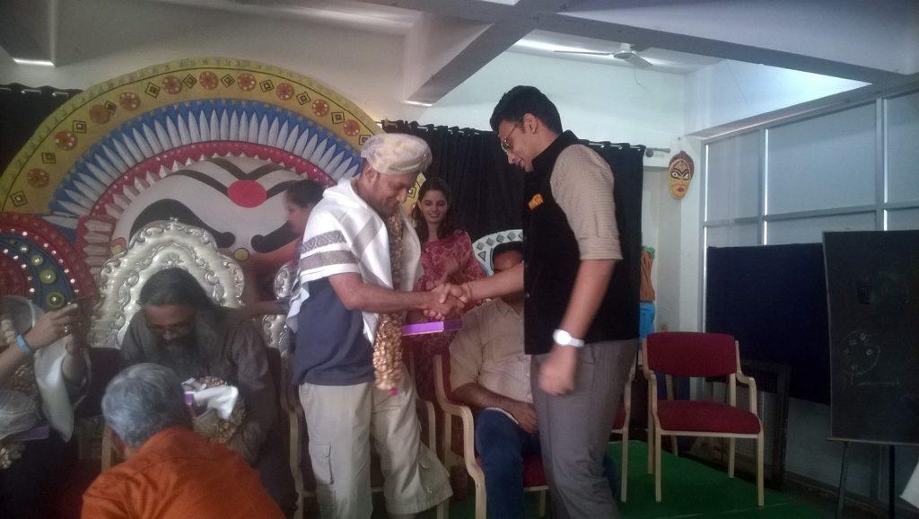 Honnored to be felicitated by Maharaja Yaduveer Wadiyar