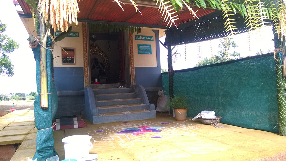 The campus temple all decked up