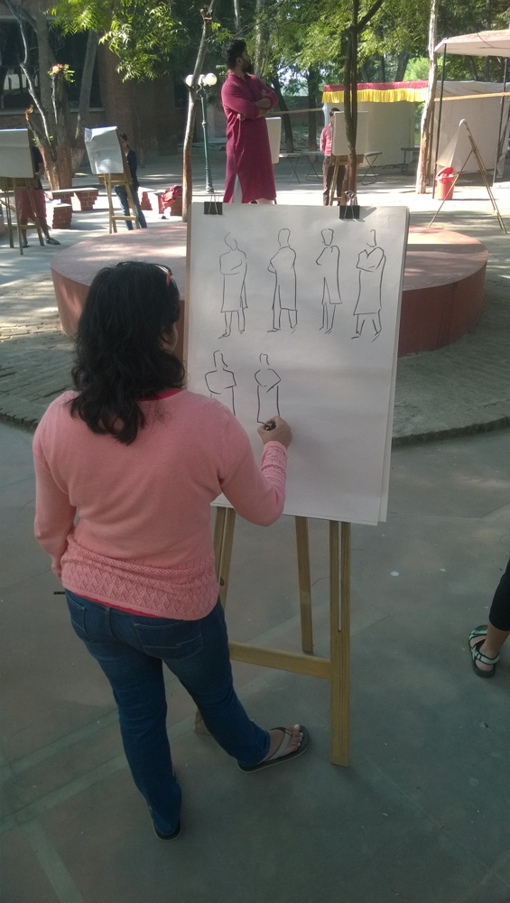 Different artists, different approaches to sketching.